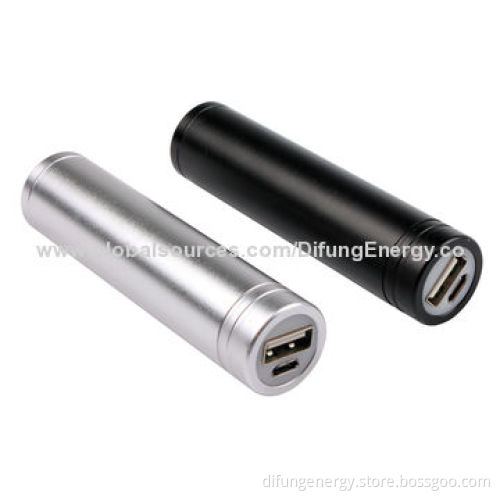 Promotional Lipstick Power Tube for Mobile Phones, with Aluminum Shell